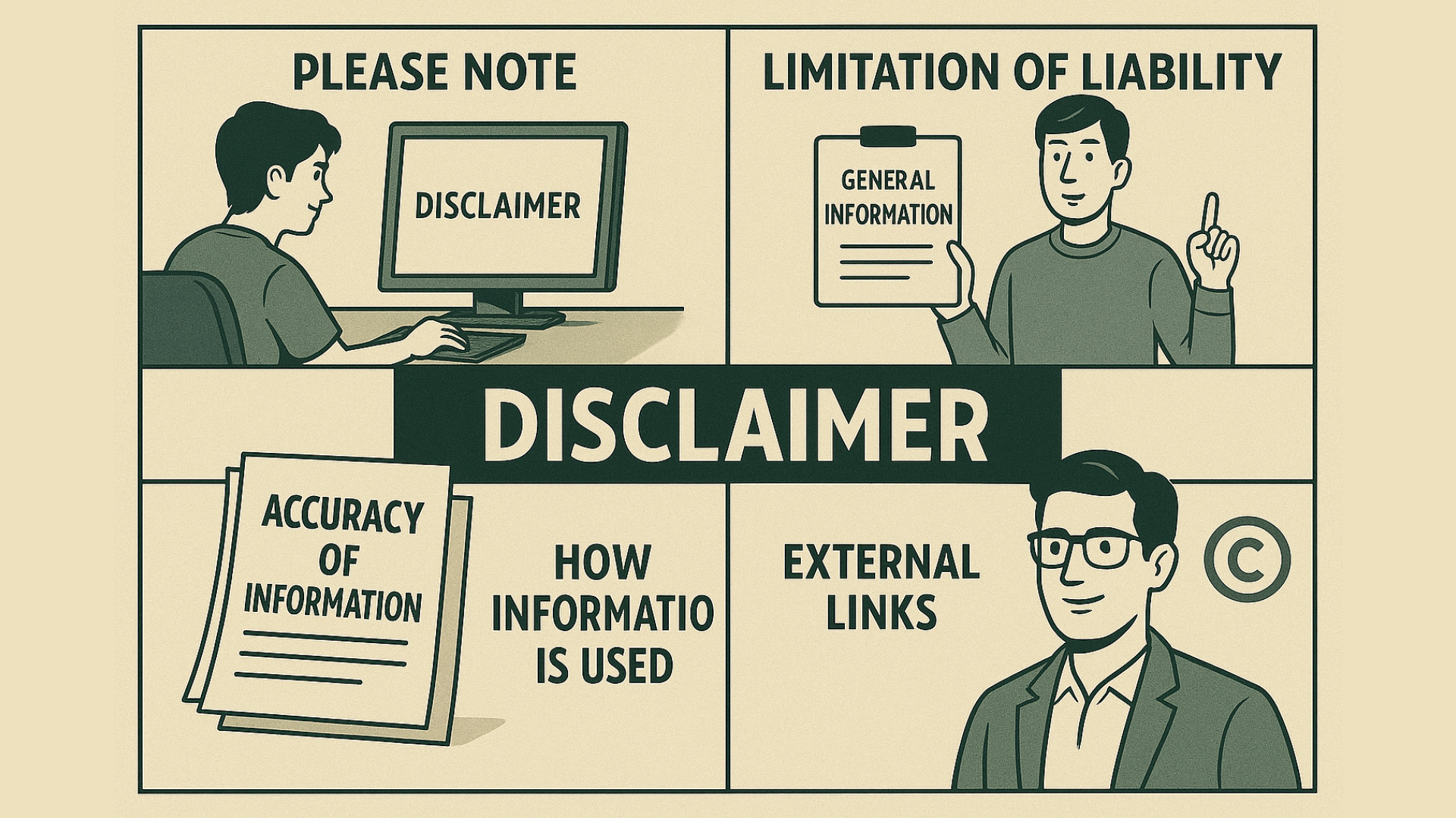 Legal Disclaimer Illustration